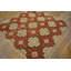 Antique American Hooked Rug America Geometric Hand-Woven