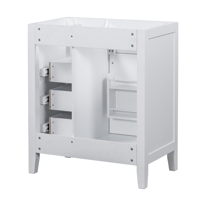 Meuble-lavabo de salle de bain sans lavabo, Blanc