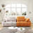86.6″ Large Size Two Seat Sofa,Modern Upholstered