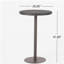 Table de bar d'extérieur ronde en rotin de polyéthylène de 26 po, Multibrown