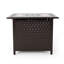 32" Outdoor Square Aluminum Propane Fire Pit - 37