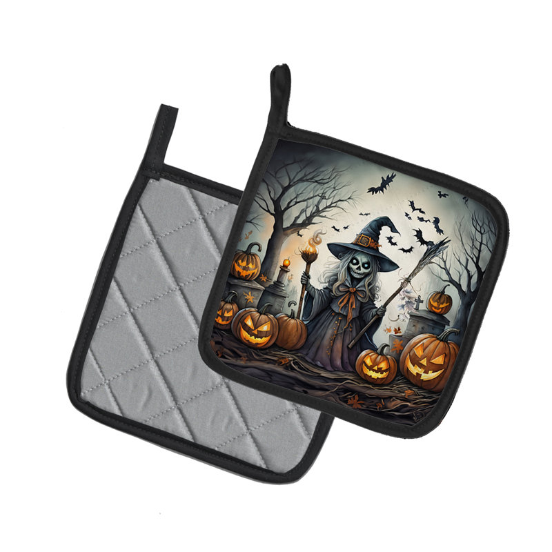 Paire de maniques Witch Spooky Halloween