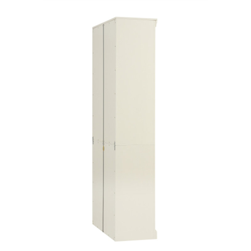 Bibliothèque en bois avec bande lumineuse, Beige, jaune