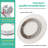 Round White Sintered Stone Lazy Susan Turntable-1514180070