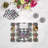Pistils Metal Bouquet Cotton Sateen Cocktail Napkins