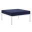 Ensemble de conversation d'extérieur en aluminium 6 pièces Harmony Sunbrella par Modway-58125860