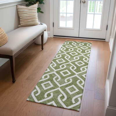 Kaylani Washable Geometric Indoor / Outdoor Rug