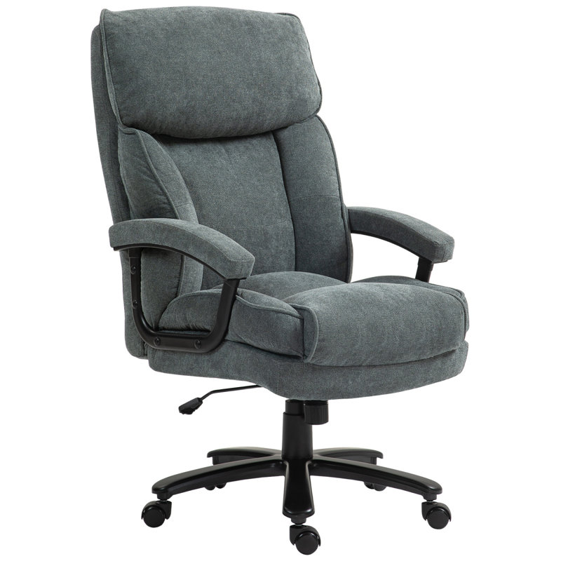 Big And Tall Office Chair, Up To 450 Lbs. Heavy Duty High Back Desk Chair With Swivel Wheels, Executive Computer Chair