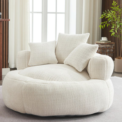 Foam Bean Bag Chairs with Ultra Soft Chenille Cover by Trule