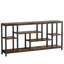 Table d'appoint attrayante, canapé rustique, console