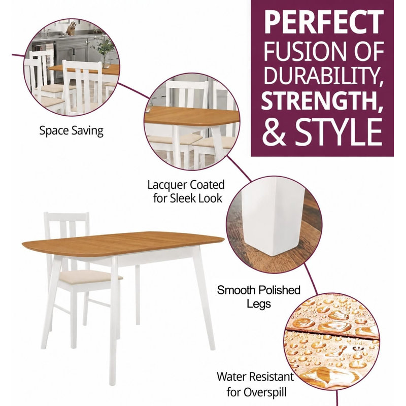 Ahwahnee 4 -Person Butterfly Leaf Dining Set
