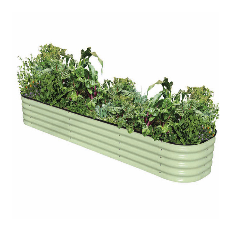 Boughner Metal Raised Garden Bed (x2), Green