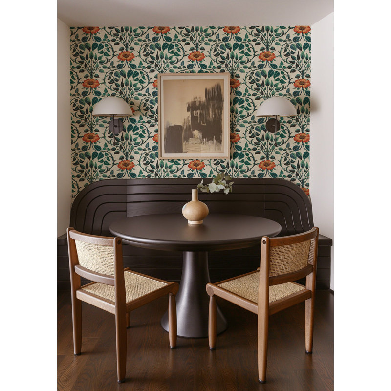 Garden Vine - Emerald Green Botanical Wallpaper