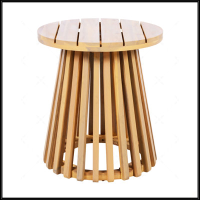Outdoor Acacia Wood Patio Side Table