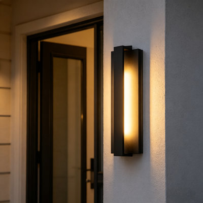 Outdoor Hardwired Wall Sconce with LED Light Source