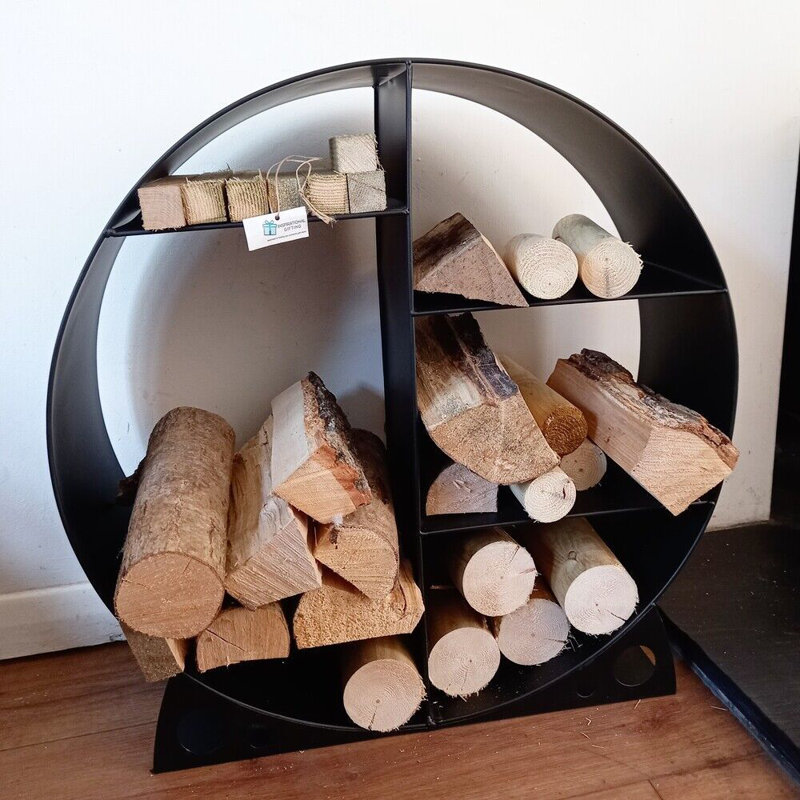 Nissie 60cm Log Rack, Black 