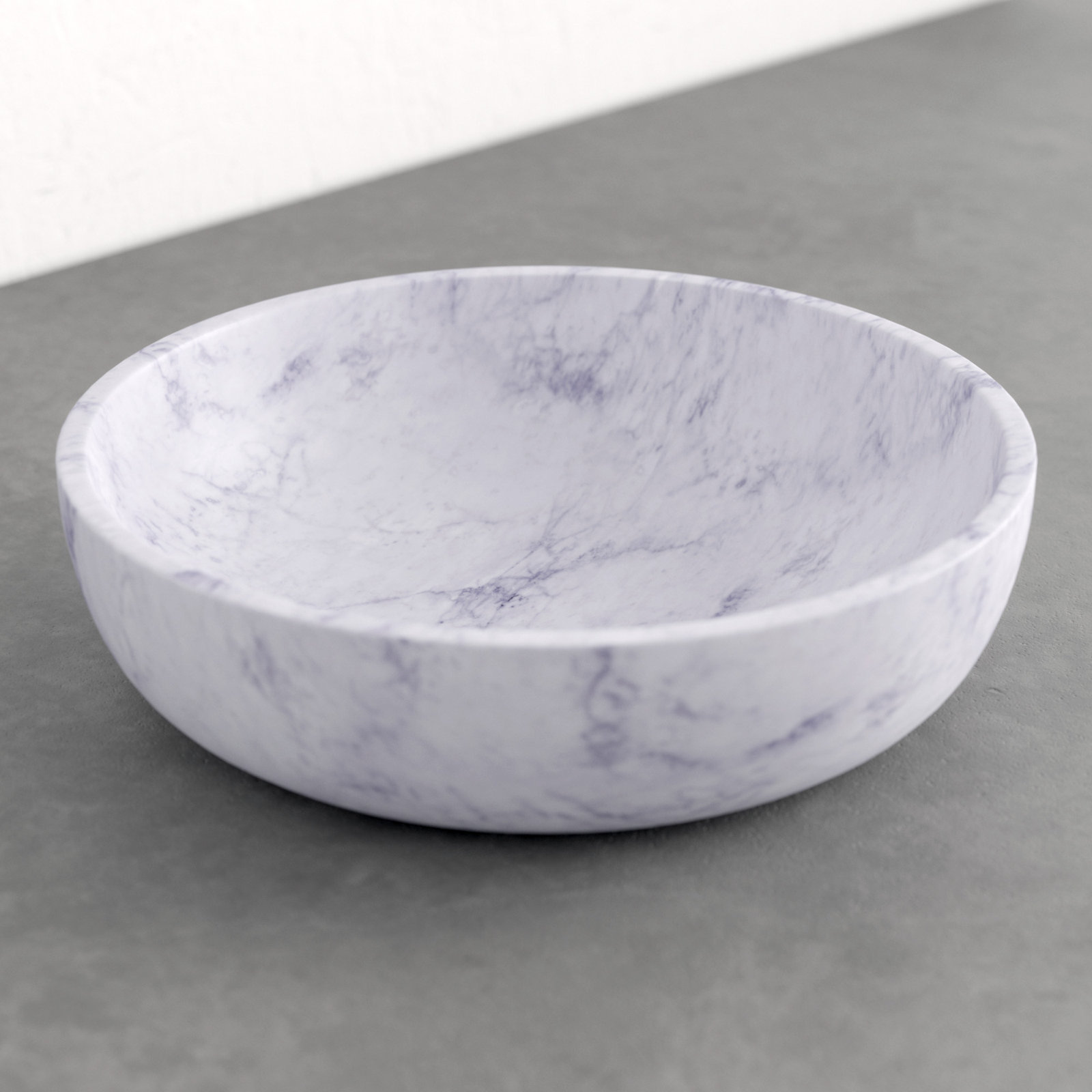 North Widcombe Marble Decorative Bowl 1, 3" H x 11" W x 11" D