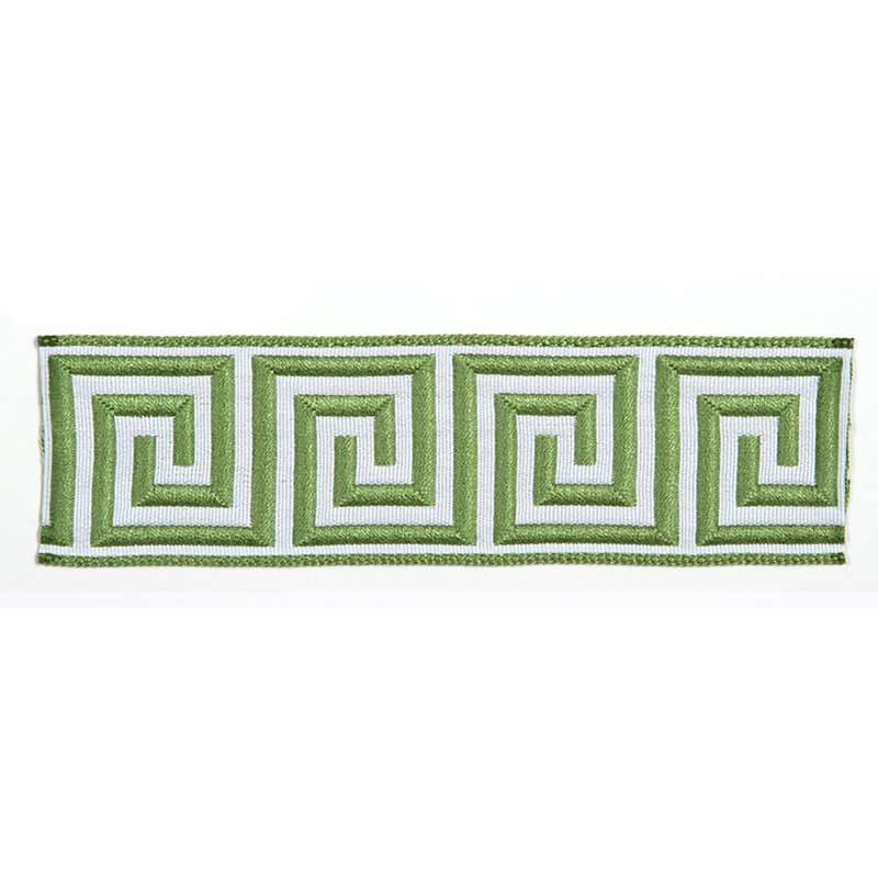 Ruban de jacquard méchant - tissu ardoise, Kiwi