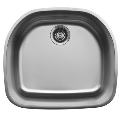 Karran 18-Gauge Stainless Steel 22-5/8'' X 20-1/8'' Single Bowl Undermount Kitchen Sink