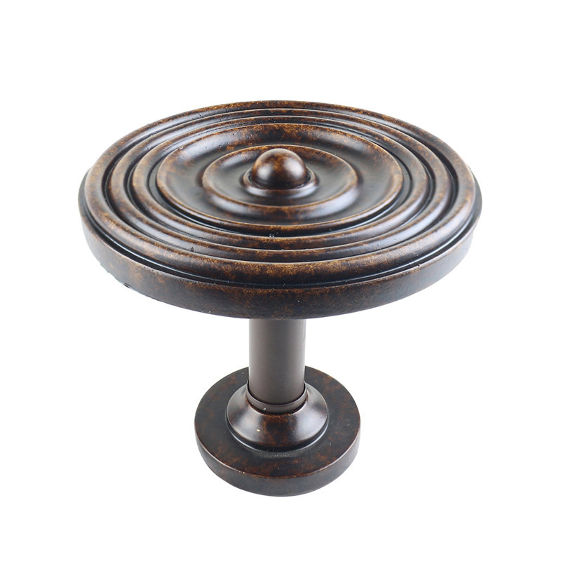 Retenue de rideau médaillon Ailey Swirl, Acajou