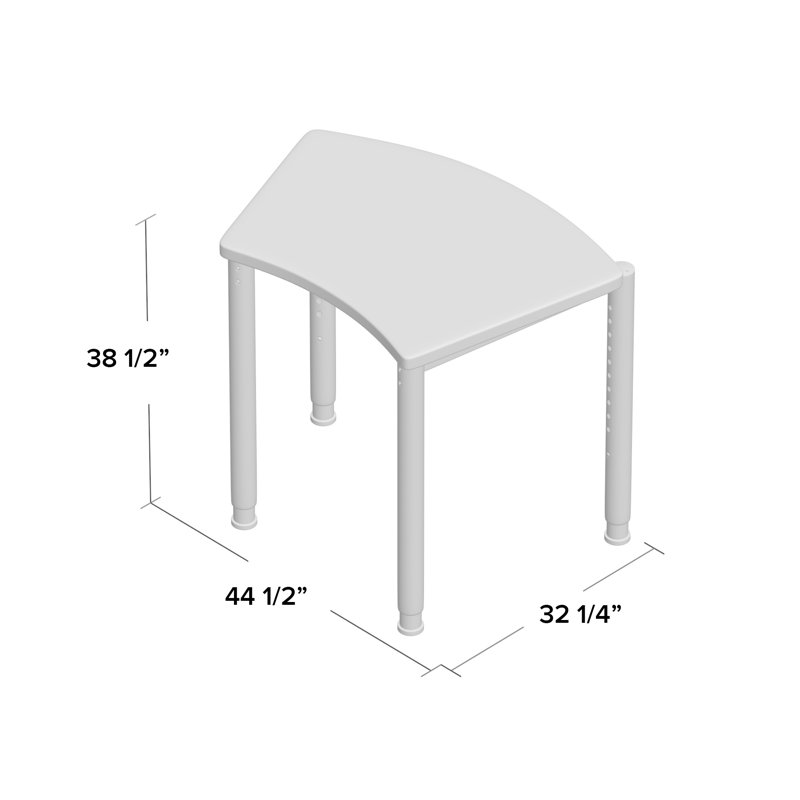 Table d'activité à hauteur réglable Proflie Series, Tableau blanc