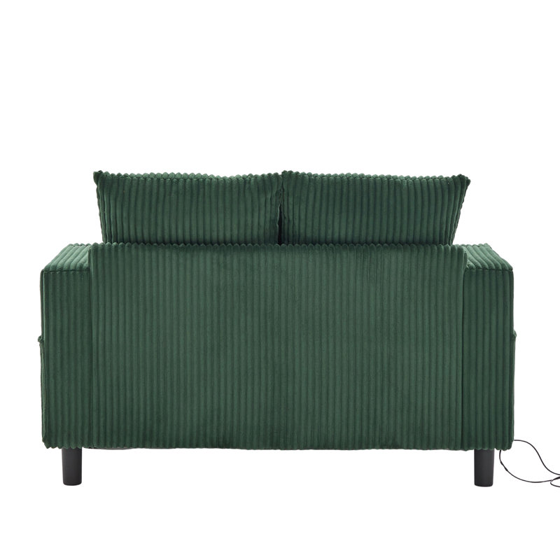 Chaise longue multifonctionnelle rembourrée, Émeraude
