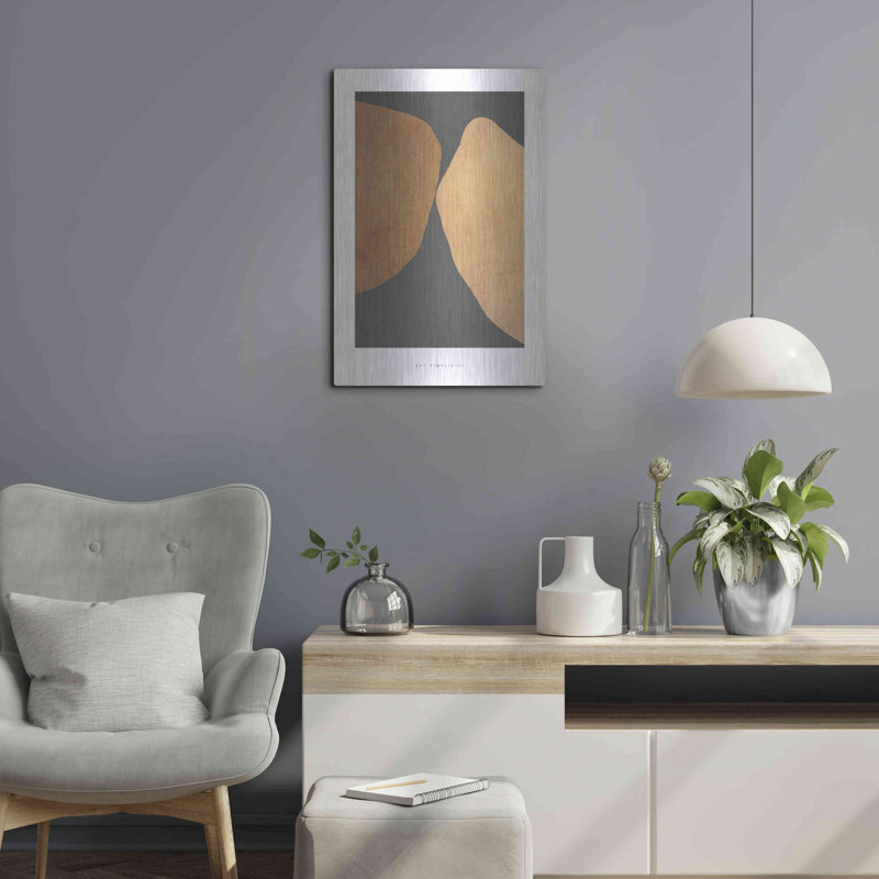 «Art Simplicity 4» par Design Fabrikken, Corrigan Studio®, art mural en métal, MTL-14819, H 24 po x l 16 po