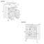 Ensemble de meuble-lavabo autoportant 24 po moderne avec comptoir en céramique espacé de 8 po, plateau inclinable en angle ouvert sur une porte asymétrique et un tiroir à deux tiroirs (disponible en vert et noir)-129410107