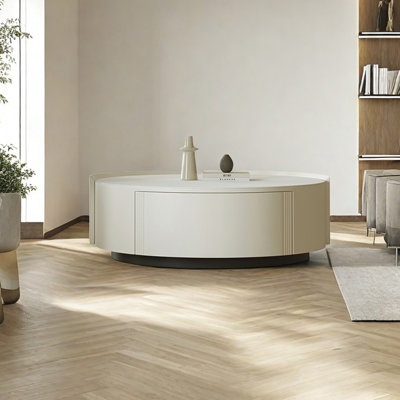 Italian simple round rock table
