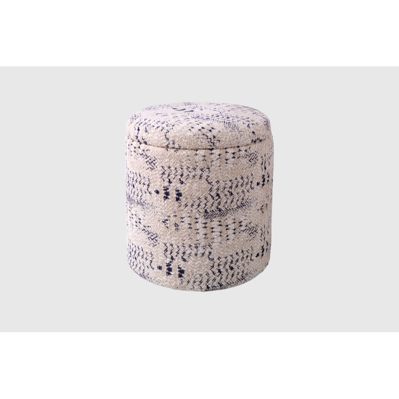 Hugh 40cm Wide Abstract Footstool Ottoman