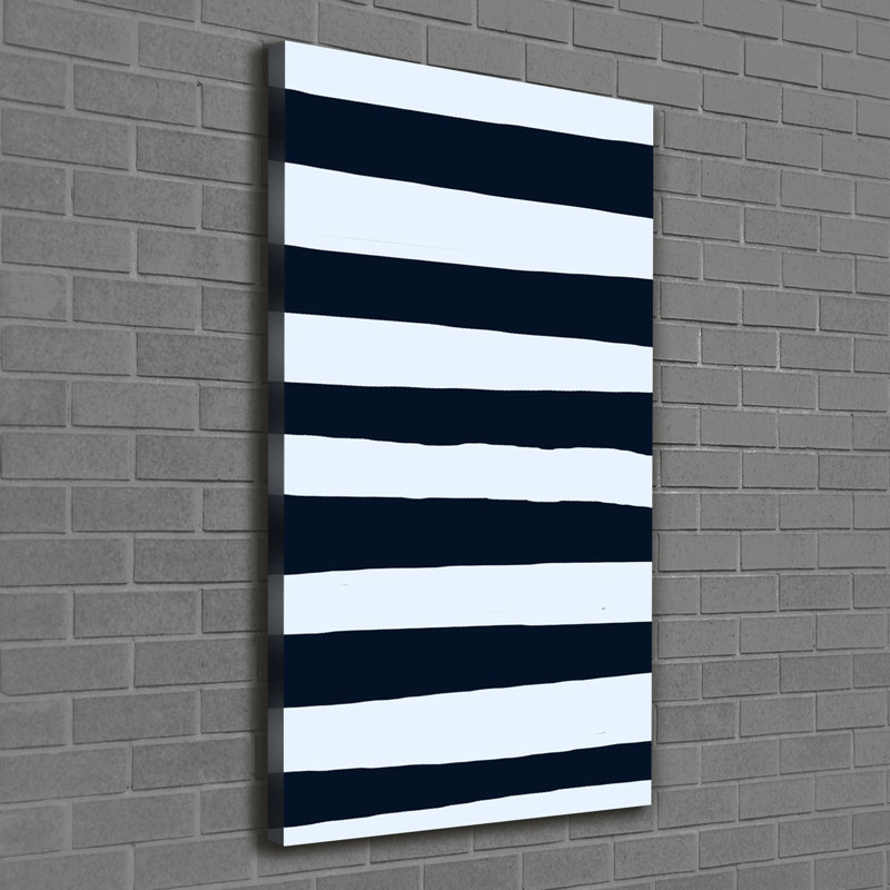 Avir Striped Background - Wrapped Canvas Print
