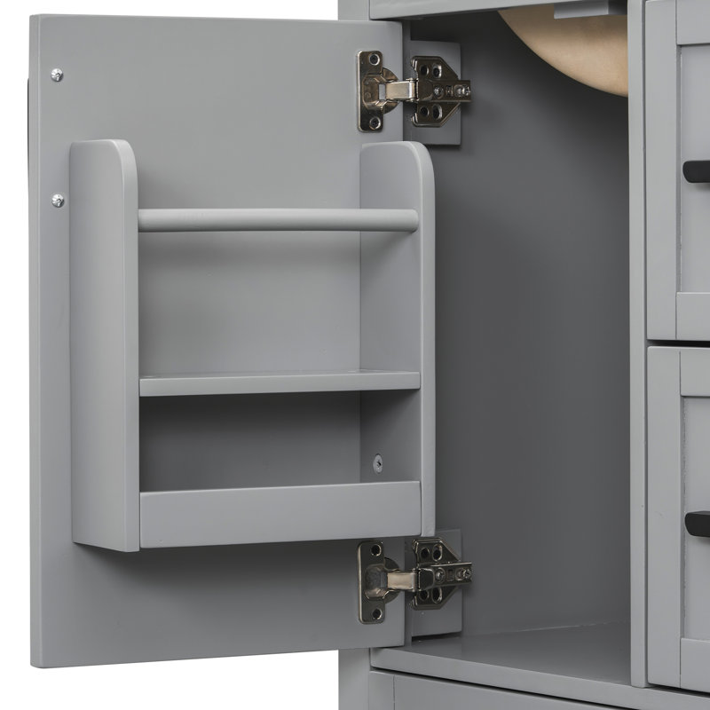 Space-saving Modern Vanities With Solid Wood, Compact Design For Small Bathrooms