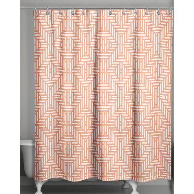 Rideau de douche simple géométrique Travers