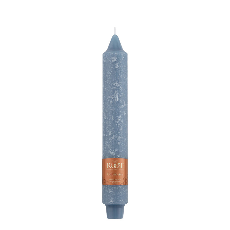 Bougie Timberline Collenette, H 9 po x l 1,25 po x P 1,25 po, Bleu