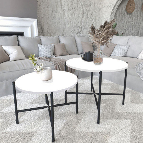 Princetta Solid Wood Coffee Table, White