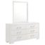 Commode 6 tiroirs avec miroir Polk