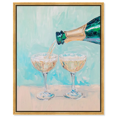 «Glasses Of Wine», plage, art côtier par Art Remedy