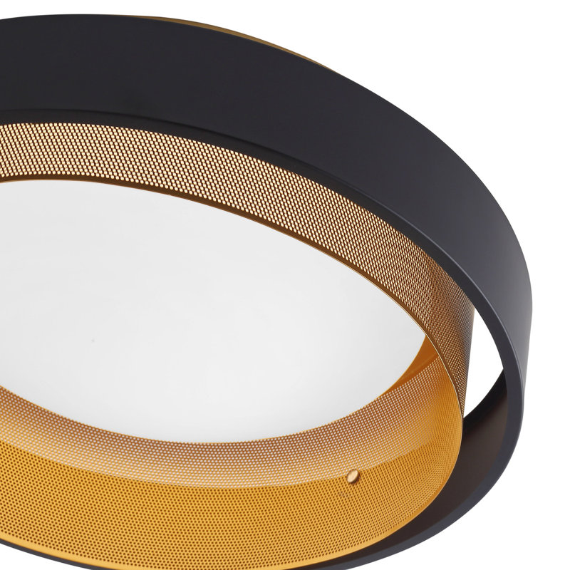 Luminaire encastré à intensité variable 6500K, Noir
