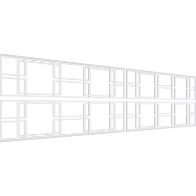 24.25'' H x 94.5'' W x 0.38'' D Expanded Cellular PVC Wainscot Panelling