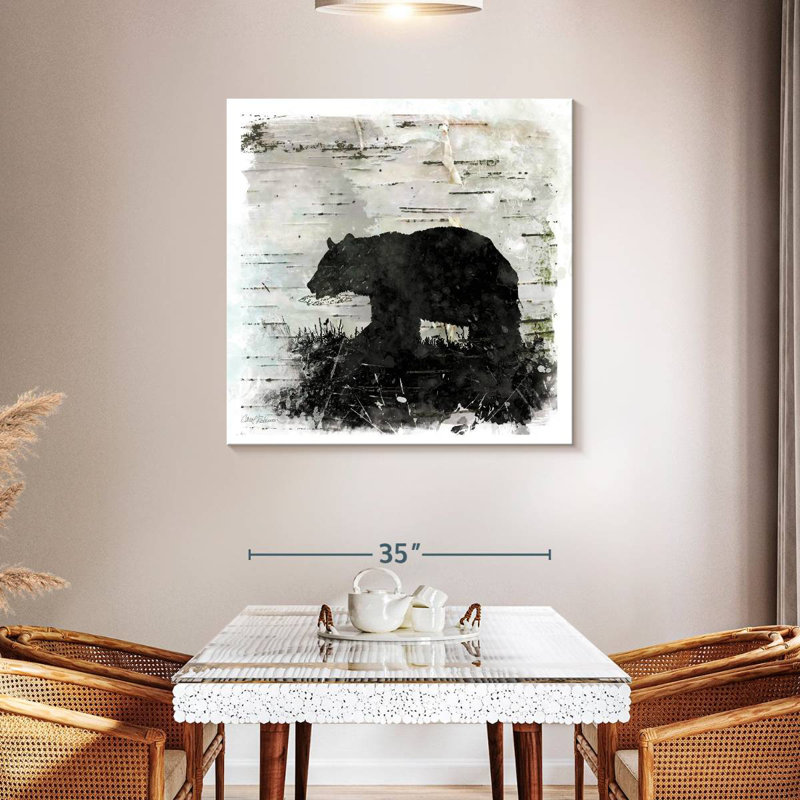Brampt Birchbark Bear, 39" H x 39" W