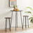 Fenwick 2 - Person Counter Height Dining Table Set Bar Table Set 3-Piece Round Bistro Set-1031845539