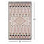 Tapis rose / beige en laine sud-ouest crocheté à la main Anine-69380737