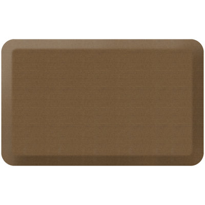 Tapis anti-fatigue designer en toile de ramie confortable