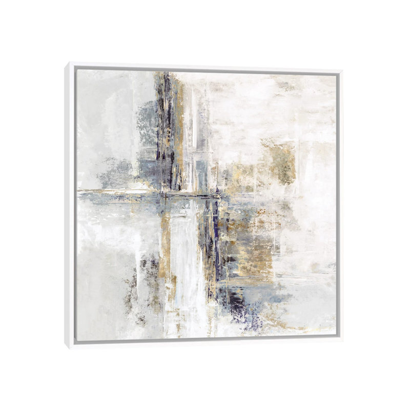 «Echo Of Still Waters», reproduction d'art sur toile encadrée, 26" x 26", Toile avec cadre, Blanc