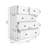 5-Drawer Chest With Farmhouse Door Design For Versatile Storage And Modern Organization.