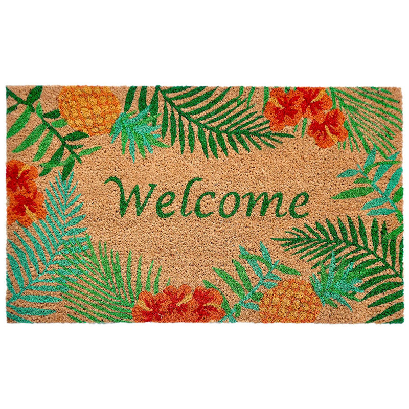 Tapis d'entrée antidérapant Inessa, Rectangle 1 pi 6 po x 2 pi 6 po