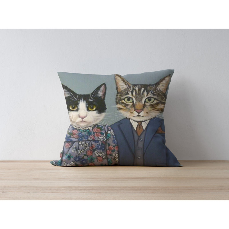 Housse de coussin carré en polyester / coton Erenest