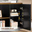 85.8" L-Shaped Executive Desk with File Drawers-1380905284