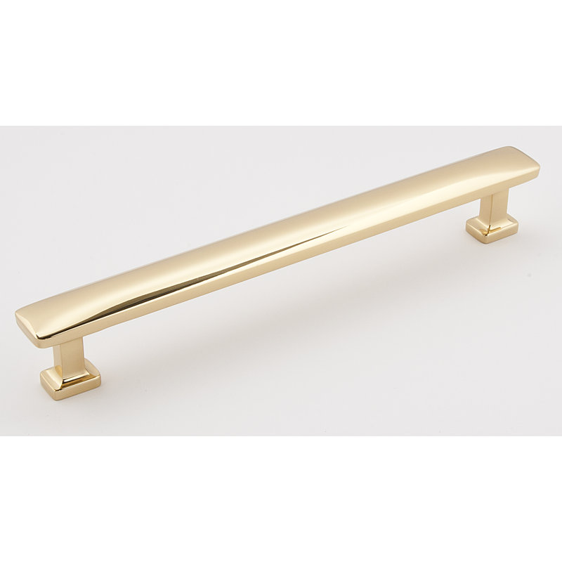 Polished Brass 8" Modern Appliance Pull with Mounting Hardware