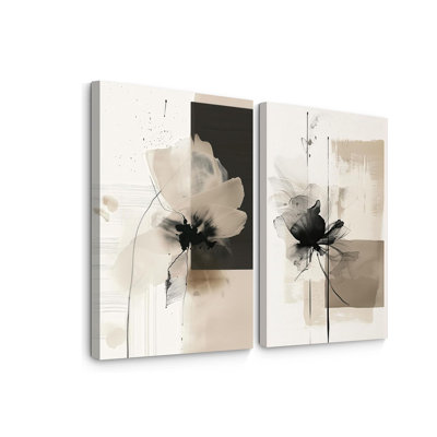 2 Piece Wrapped Canvas Wall Art